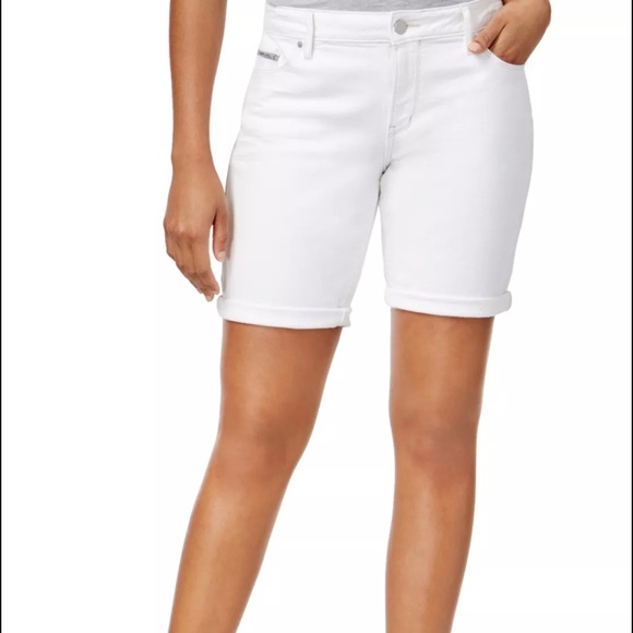 calvin klein jean shorts womens